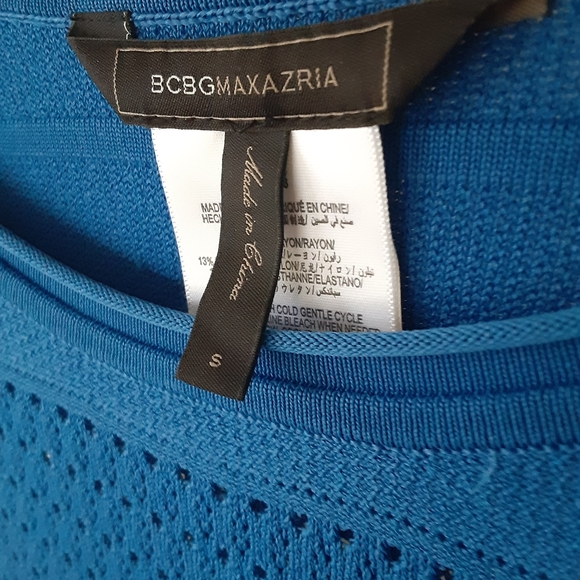 BCBG Maxazria Bandage Electric Blue Dress S - Picture 10 of 12